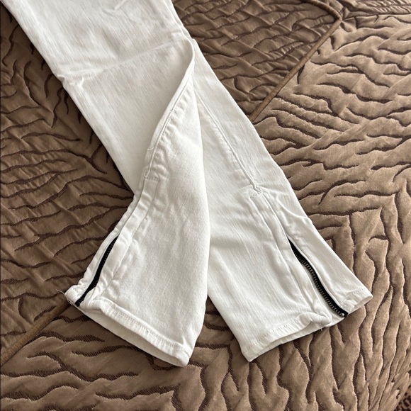 Rag & Bone White Skinny Jeans with Ankle Zippers - Picture 12 of 12